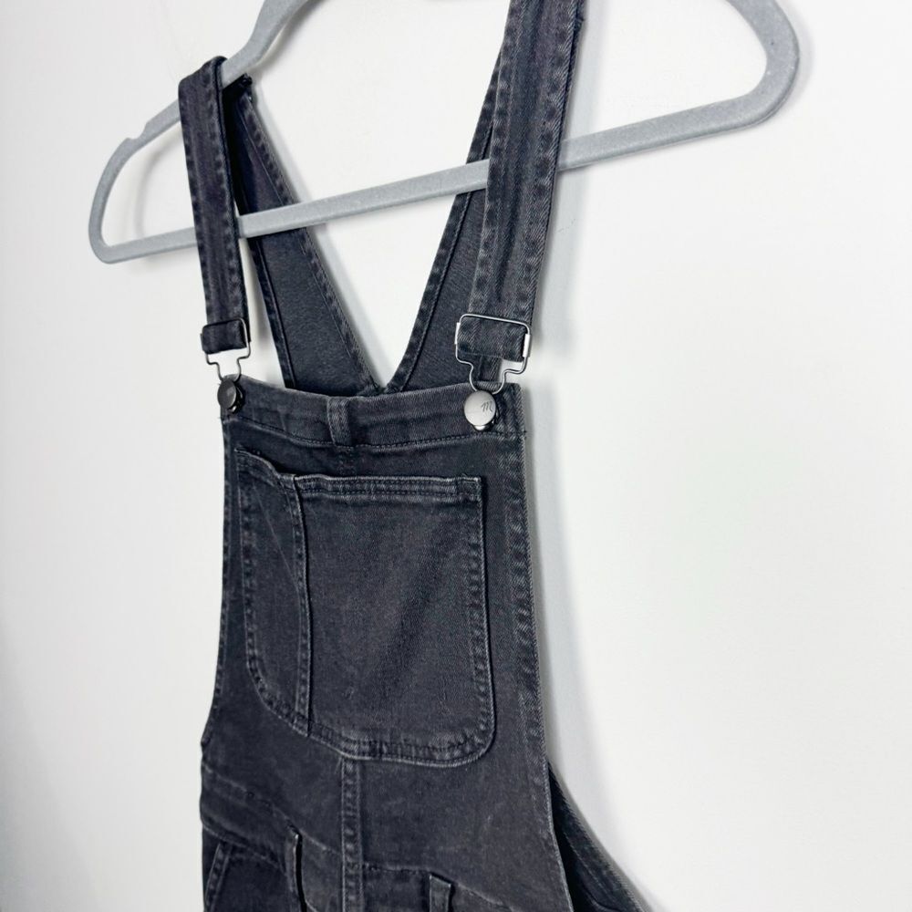 MADEWELL | Black Denim Jean Overalls Full Length Skinny Cut Women’s Size Small - Picture 4 of 14